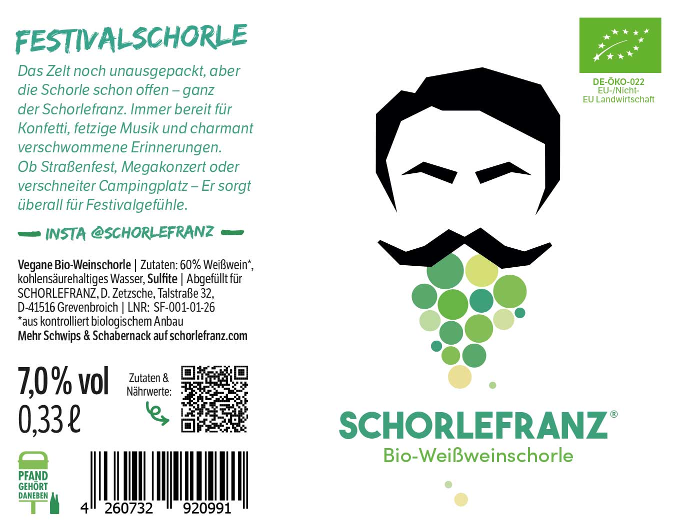 Schorlefranz Bio-Weißweinschorle