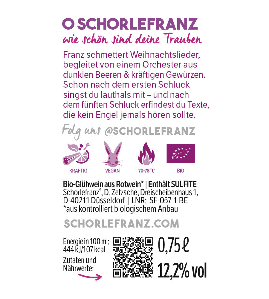 BIO Glühfranz roter Glühwein