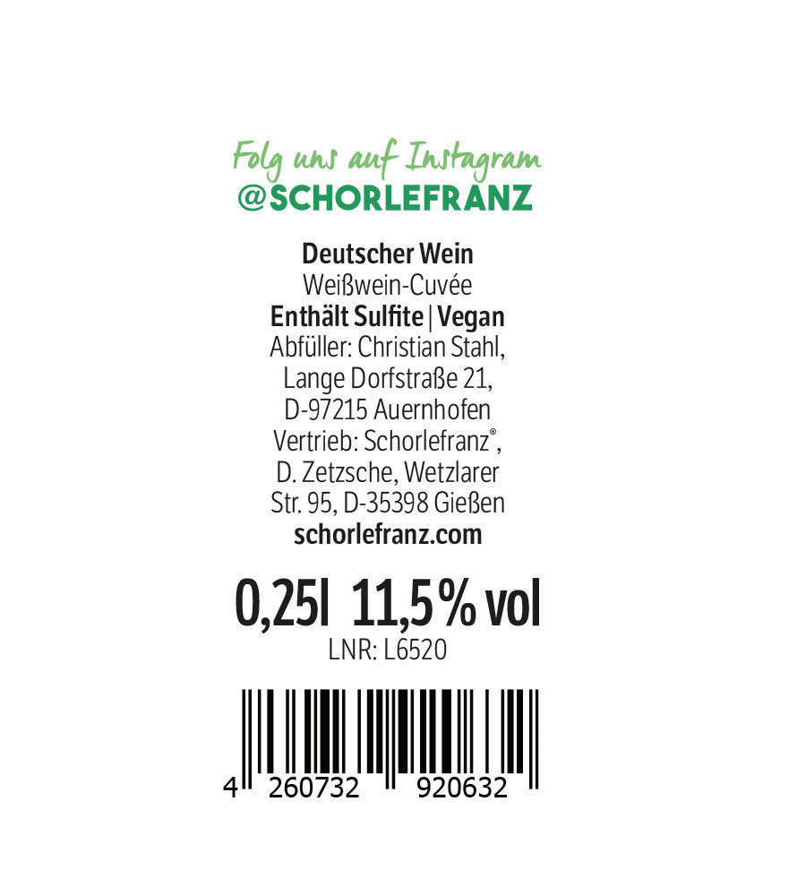 Mini Weinfranz Weisswein