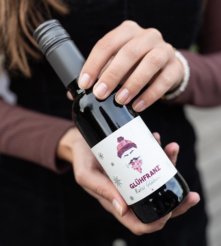 Mini Glühfranz roter Glühwein