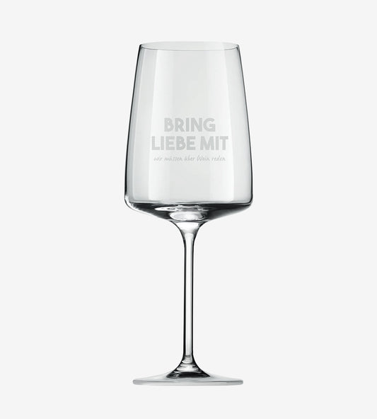 Kristallglas "Bring Liebe mit" (6x)